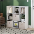 Pemberly Row Cubic Storage Cabinet in Bookcase in Bookshelf in 9-Cube in White