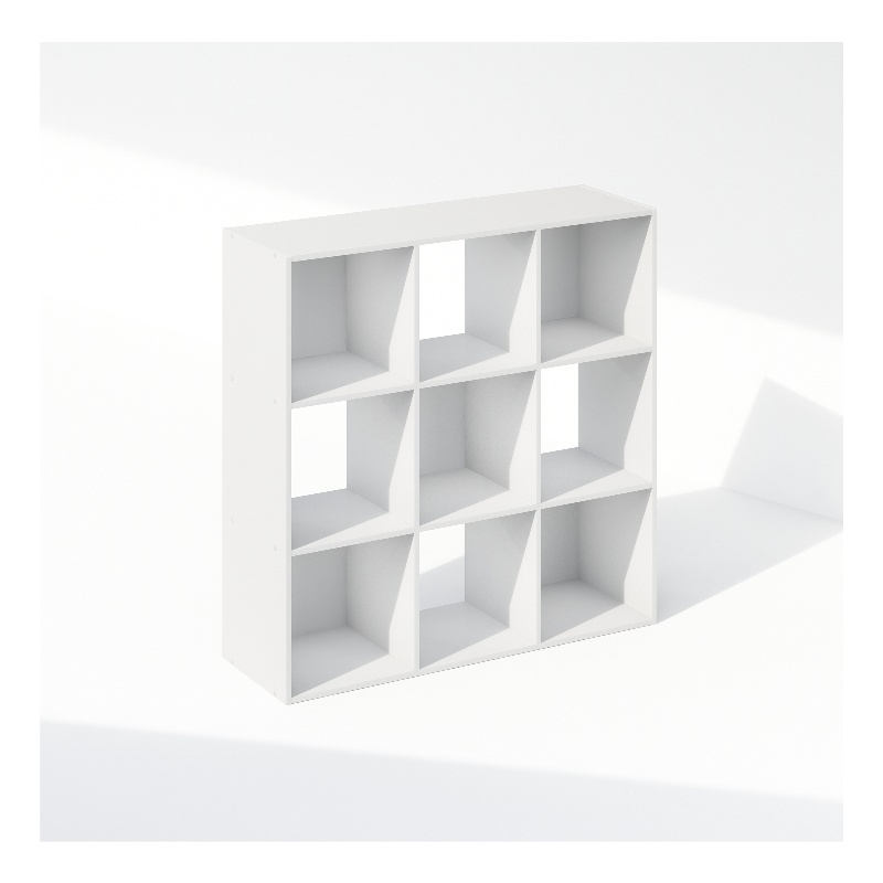 Pemberly Row Cubic Storage Cabinet in Bookcase in Bookshelf in 9-Cube in White