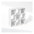 Pemberly Row Cubic Storage Cabinet in Bookcase in Bookshelf in 9-Cube in White