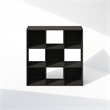 Pemberly Row Cubic Storage Cabinet in Bookcase in Bookshelf in 9-Cube Espresso