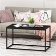 Pemberly Row Engineered Wood Living Coffee Table in Americano Black