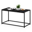 Pemberly Row Engineered Wood Living Coffee Table in Americano Black
