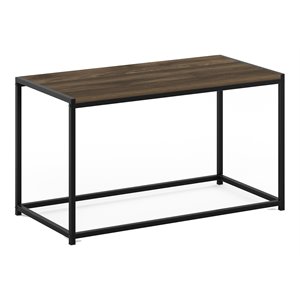 Pemberly Row Engineered Wood Living Coffee Table in Columbia Walnut