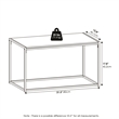 Pemberly Row Contemporary Living Coffee Table in Solid White