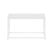 Pemberly Row Contemporary Living Coffee Table in Solid White