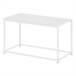 Pemberly Row Contemporary Living Coffee Table in Solid White