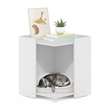 Pemberly Row Contemporary Litter Box Enclosure in Solid White