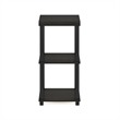 Pemberly Row Turn-N-Tube 3-Tier End Table in Side Table in Espresso/Black