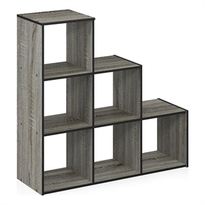 Pemberly Row Cubic Storage Cabinet in 3-2-1 in French Oak/Black