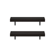 Pemberly Row 22-Inch Wall Mounted Floating Display Shelves in Tobacco Set of 2