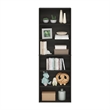 Pemberly Row Free Standing 6-Tier Open Storage Bookcase in Espresso