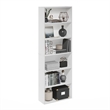 Pemberly Row Free Standing 6-Tier Open Storage Bookcase in White