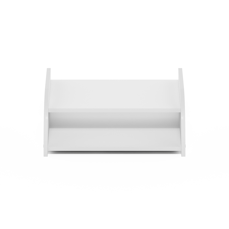 Pemberly Row Contemporary 2-Tier Desk Top Organizer in White