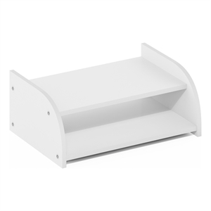 Pemberly Row Contemporary 2-Tier Desk Top Organizer in White