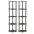 Pemberly Row 5-Tier Corner Display Rack Multipurpose Shelving (Set of 2)