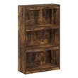 Pemberly Row Bookcase 3-Tier Adjustable Bookshelf in Amber Pine