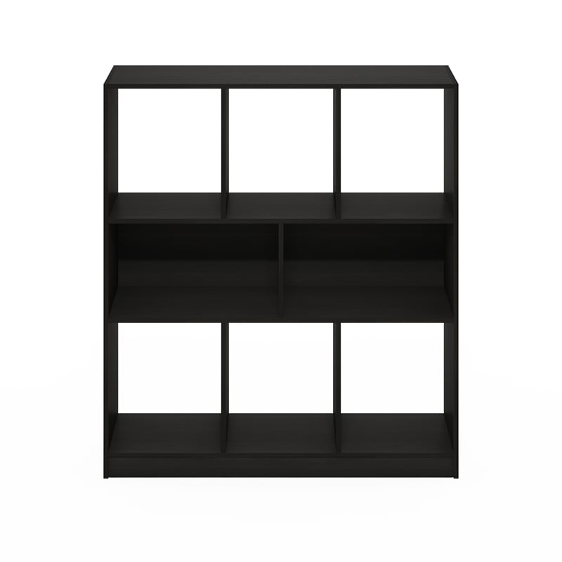 Pemberly Row 8-Cube Horizontal Storage Bookcase/Bookshelf Espresso