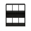 Pemberly Row 8-Cube Horizontal Storage Bookcase/Bookshelf Espresso
