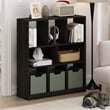 Pemberly Row 8-Cube Horizontal Storage Bookcase/Bookshelf Espresso