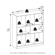 Pemberly Row 8-Cube Horizontal Storage Bookcase/Bookshelf Organizer White