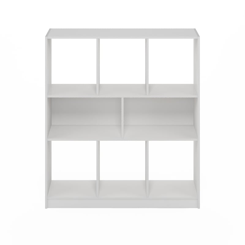 Pemberly Row 8-Cube Horizontal Storage Bookcase/Bookshelf Organizer White