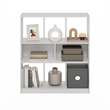 Pemberly Row 8-Cube Horizontal Storage Bookcase/Bookshelf Organizer White