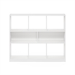 Pemberly Row 8-Cube 3-Tier Bookshelf Organizer 47 Width in White