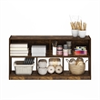 Pemberly Row 5-Cube 2-Tier Bookshelf Organizer 47 Width in Amber Pine