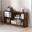 Pemberly Row 5-Cube 2-Tier Bookshelf Organizer 47 Width in Amber Pine