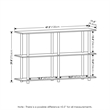 Pemberly Row Turn-N-Tube No Tools 3-Tier Modern Rectangle Side Bauhaus Oak/Beige