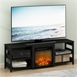 Pemberly Row Contemporary 70-inch TV Stand with Fireplace in Americano