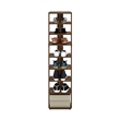 Pemberly Row 9-Tier Vertical Free Standing Shoe Tower in Shoe Rack Amber Pine