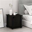 Pemberly Row End Table with Storage Set of 2 in Espresso/Black