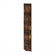 Pemberly Row 5-Tier Corner Shelf Bookcase in Bookshelf in Amber Pine