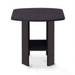 Pemberly Row Contemporary Engineered Wood Simple Design End Table in Dark Walnut