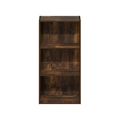 Pemberly Row Contemporary 3-Tier Open Shelf Bookcase in Amber Pine