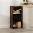 Pemberly Row Contemporary 3-Tier Open Shelf Bookcase in Amber Pine