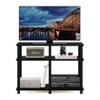 Pemberly Row Turn-N-Tube TV Stand for TV up to 40-inch in Espresso/Black