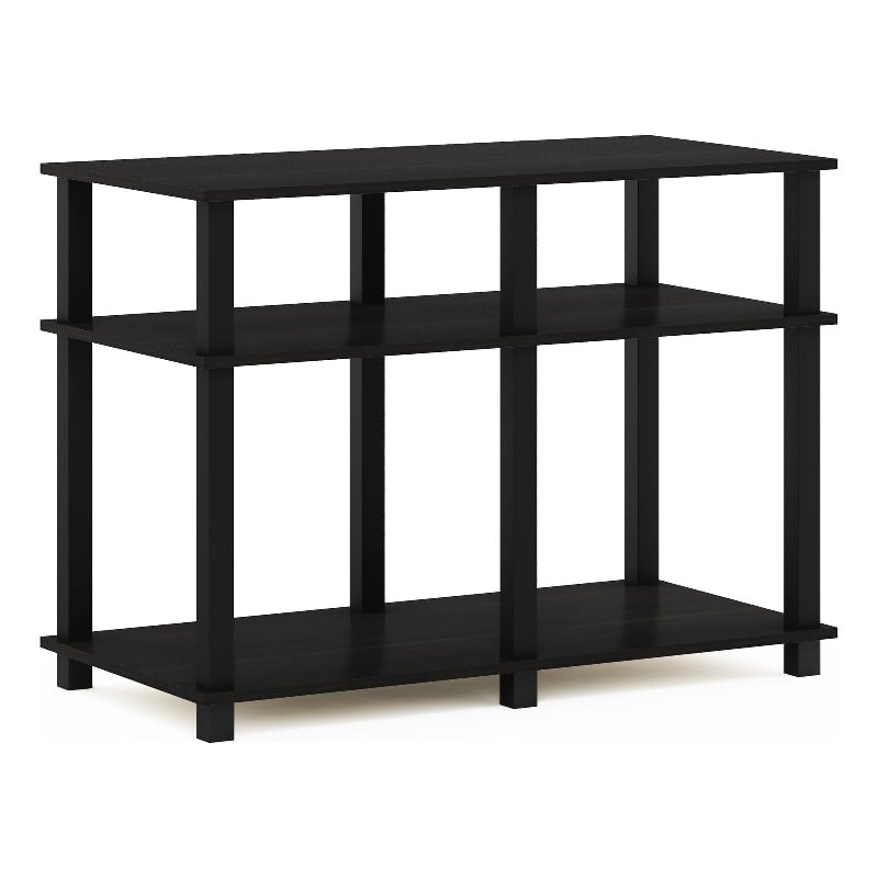 Pemberly Row Turn-N-Tube TV Stand for TV up to 40-inch in Espresso/Black