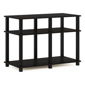 Pemberly Row Turn-N-Tube TV Stand for TV up to 40-inch in Espresso/Black
