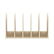 Pemberly Row Office Supplies Desktop Bookshelf Storage in Bauhaus Oak