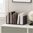 Pemberly Row Office Supplies Desktop Bookshelf Storage in Espresso