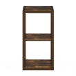 Pemberly Row Open Back Decorative Cube Storage Organizer in 2-Cube Amber Pine