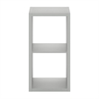 Pemberly Row Open Back Decorative Cube Storage Organizer in 2-Cube Light Gray