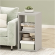Pemberly Row Open Back Decorative Cube Storage Organizer in 2-Cube Light Gray