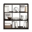 Pemberly Row Open Back Decorative Cube Storage Organizer in 9-Cube Dark Oak