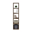 Pemberly Row Open Back Decorative Verticle Cube Storage Organizer Amber Pine