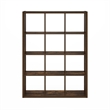 Pemberly Row Open Back Decorative Cube Storage Organizer in Amber Pine
