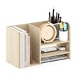 Pemberly Row Wood Desktop Book and Home Office Supplies Storage in Bauhaus Oak