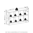 Pemberly Row Farmhouse 8-Cube Display Bookcase in Bookshelf in Amber Pine